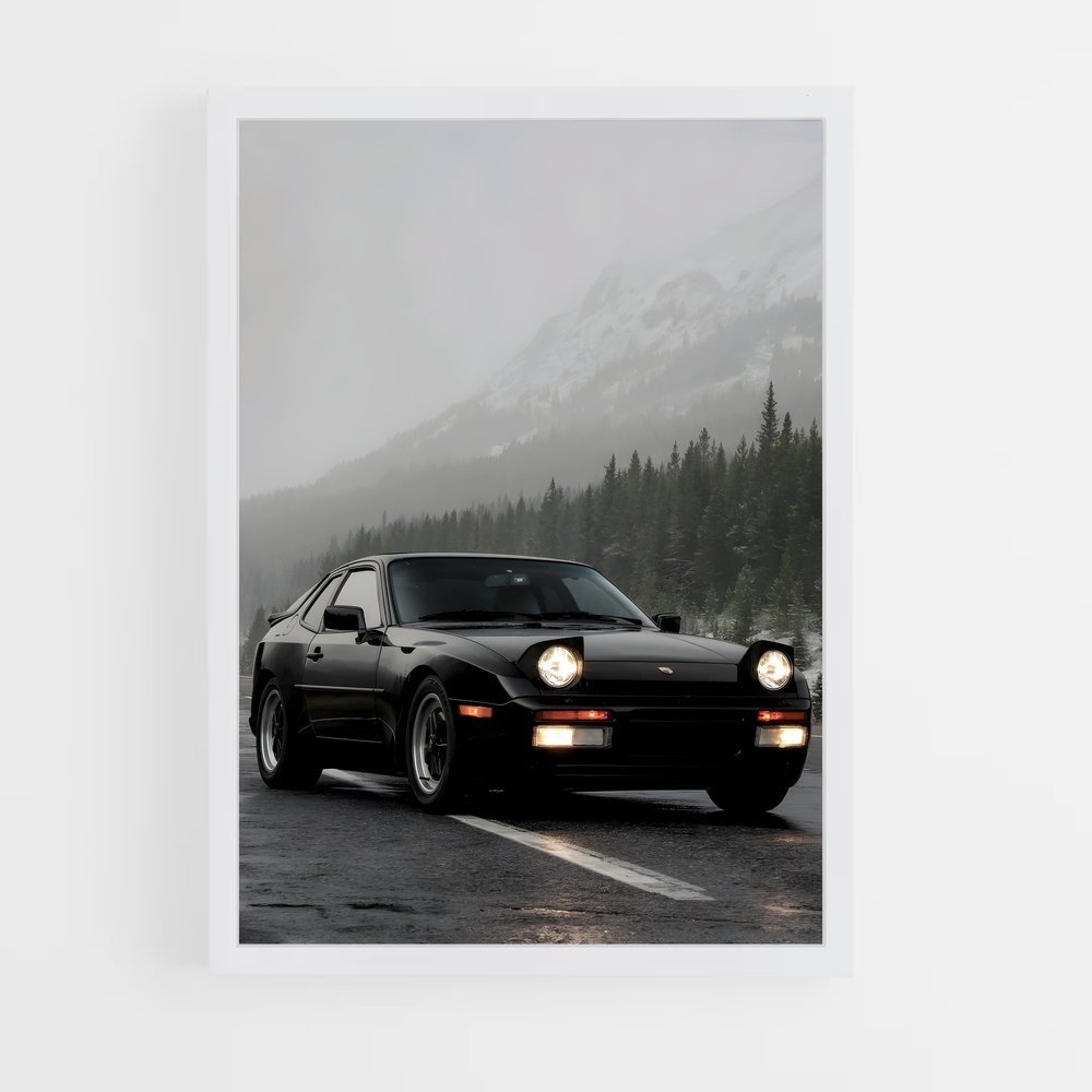 Poster Turbo Noir 944 – affiche Porsche (vue 3)